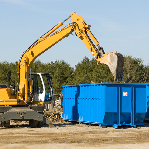 how many times can i have a residential dumpster rental emptied in Gold Hill